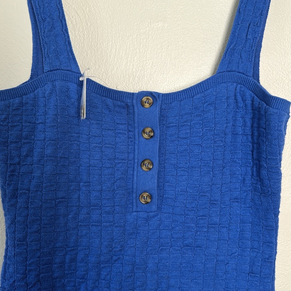 NWT Free People Beach dress blue large - Picture 3 of 6